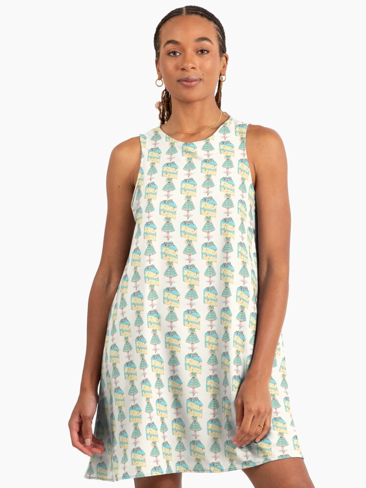 Cake Head Pin-Up : Birthday Funfetti" A-Line Dress for Sale by  KellyGilleran | Redbubble