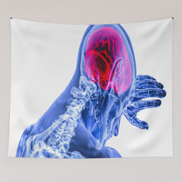 Item preview, fwc 0840 brain abstract art drawing designed and sold by fred chiea.