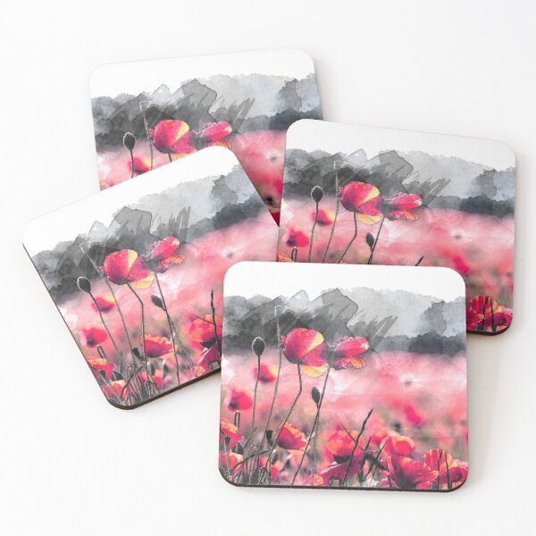Item preview, Field of red poppies designed and sold by alexixela.