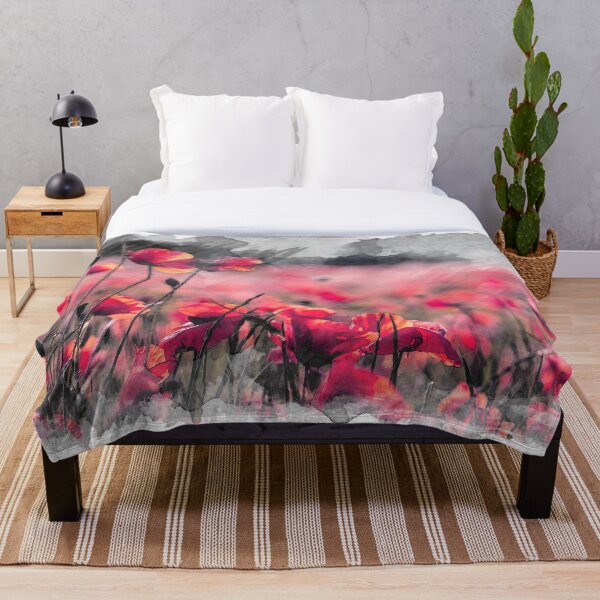 Item preview, Field of red poppies designed and sold by alexixela.