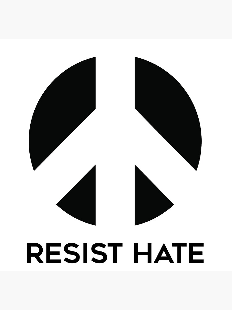 Resist Hate" Tote Bag by MyNameisBuzzy | Redbubble