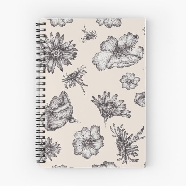 Item preview, Flowers line drawing designed and sold by ku-qu.