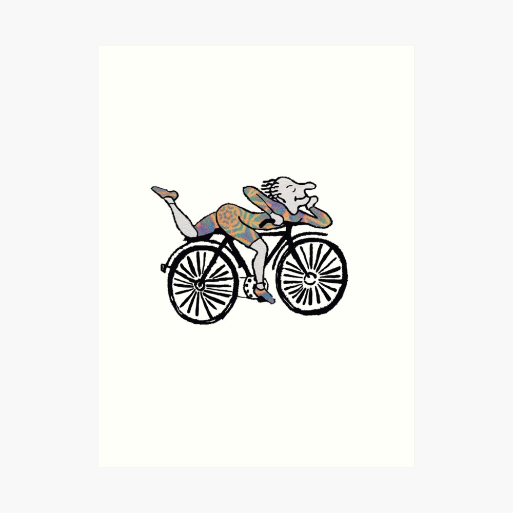 " Bicycle Day 'Albert Hofmann'" Art Print By Closetanon | Redbubble