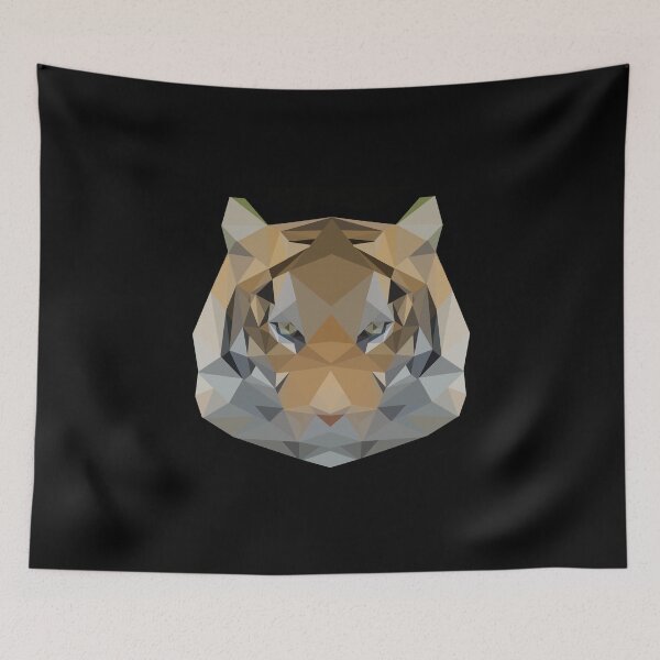 Item preview, Tiger, tiger head polygon geometric designed and sold by Mohja-Design.