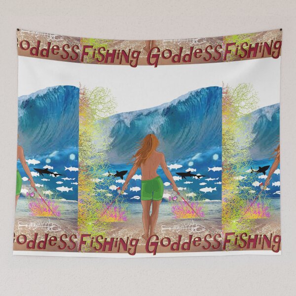 Item preview, Fishing Goddess hookink Fishing Superhero? designed and sold by hookink.