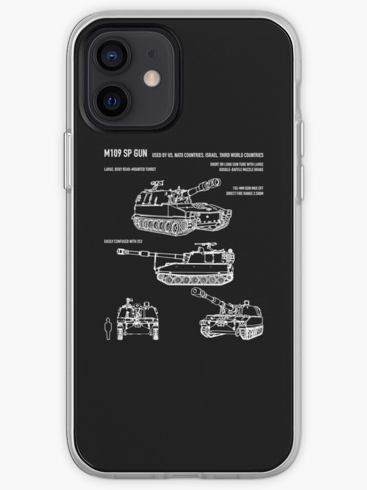 M109 Howitzer Army Recognition Blueprint Iphone Case Cover By Battlefield Redbubble