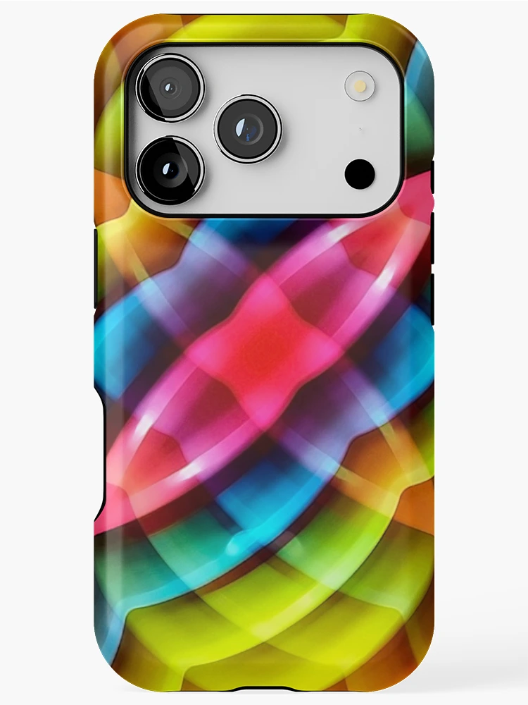 Thumbnail 1 of 4, iPhone Case, Multicolored Abstract Pattern Print designed and sold by DFLC Prints.