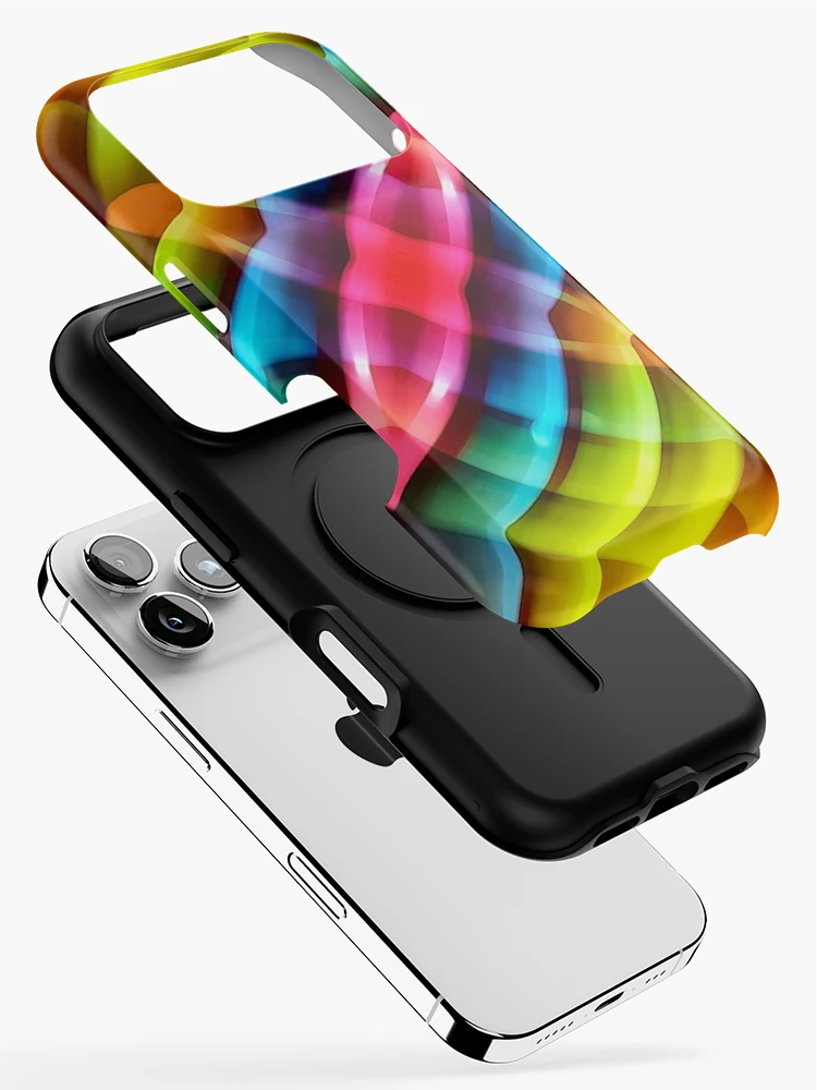 Thumbnail 2 of 4, iPhone Case, Multicolored Abstract Pattern Print designed and sold by DFLC Prints.