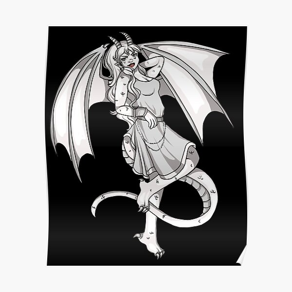 White Dragon Poster