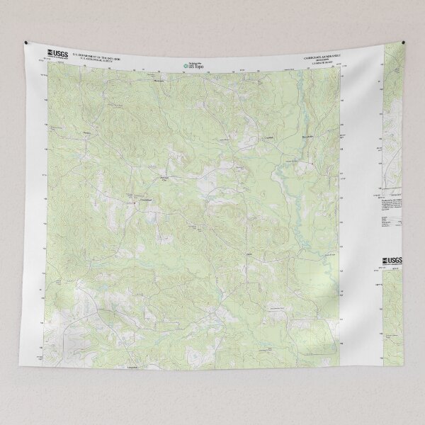 Artikelvorschau, USGS TOPO Karte Mississippi MS Carmichael 20120314 TM entworfen und verkauft von WetdryvacRBO2.