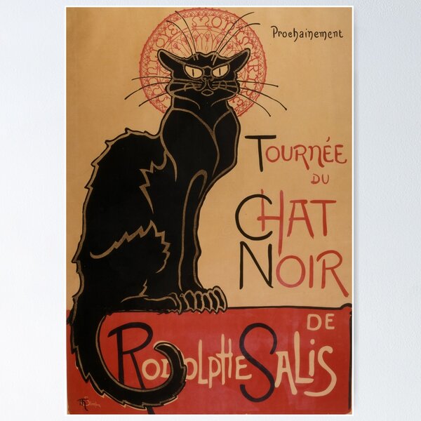 Item preview, Vintage Art Nouveau Le Chat Noir Chat Noir designed and sold by RBEnt.