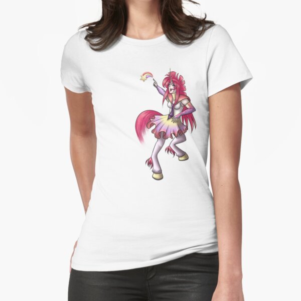 Channeling Hairband 80s Fitted T-Shirt