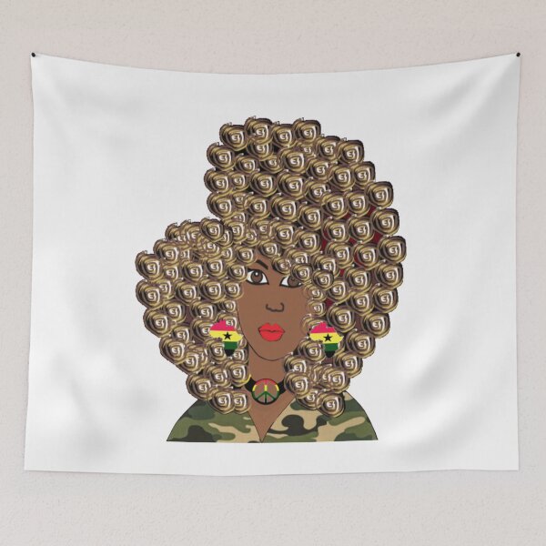 Item preview, Natural Hair for Black Women Queen Curly 3 designed and sold by rieriecoils1.