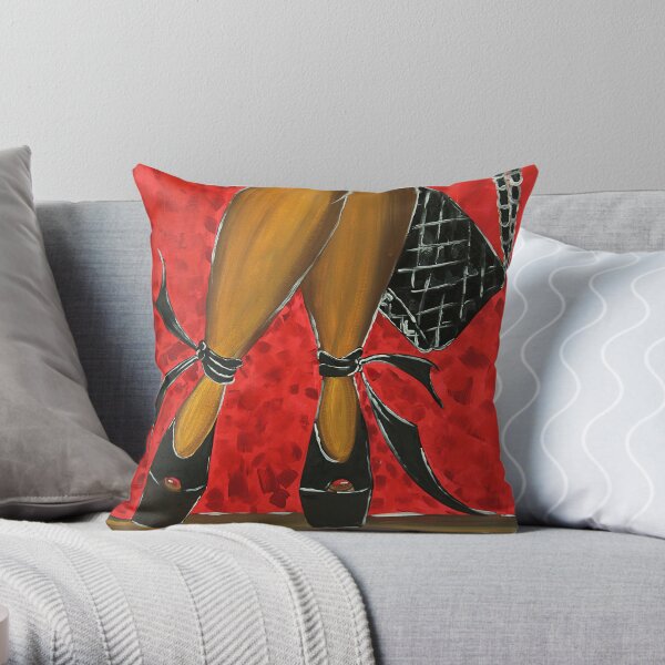 TWO STEPPING Throw Pillow