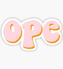 Ope Sticker
