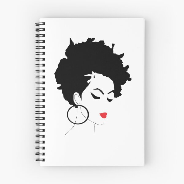 Item preview, Natural Hair Tapered AFRO and Red Lipstick Design designed and sold by rieriecoils1.