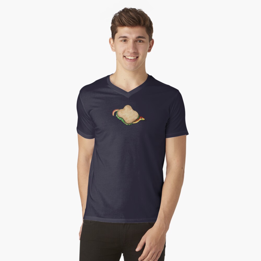 Item preview, V-Neck T-Shirt designed and sold by rainbowrockband.