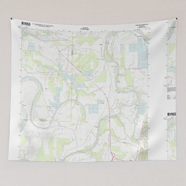 Artikelvorschau, USGS TOPO Karte Mississippi MS Carter 20120508 TM entworfen und verkauft von WetdryvacRBO2.