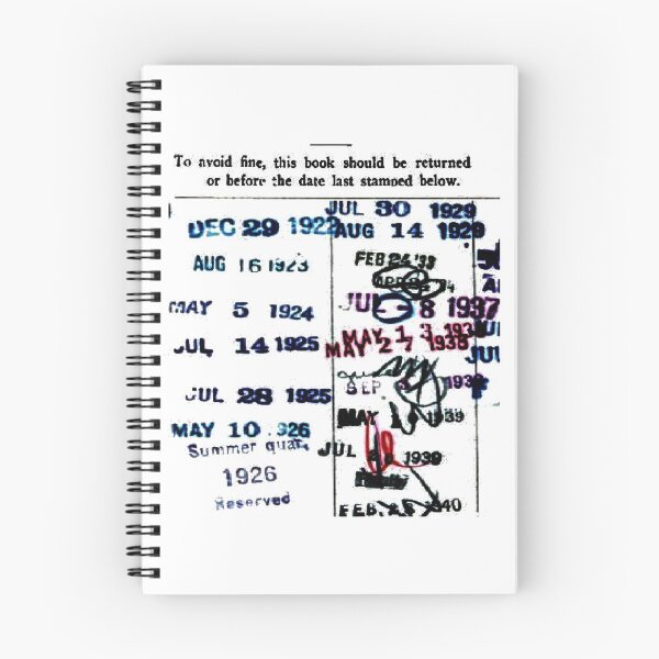 Item preview, Library Stamp Due Date Card 8b designed and sold by rieriecoils1.