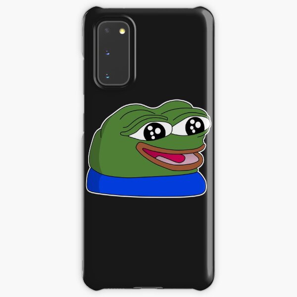 peepoHappy - White Outline Samsung Galaxy Snap Case