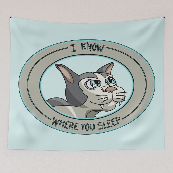 Item preview, Sly Cat - I know where you sleep designed and sold by John-Frum.