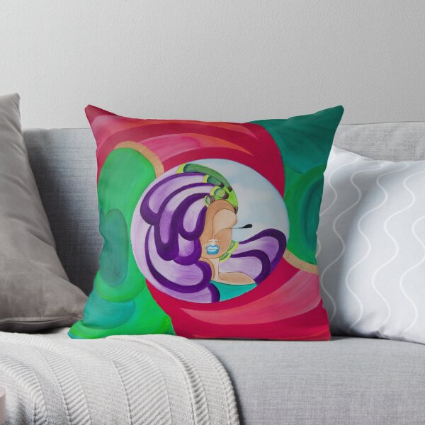 VICTORIA PEACOCK Throw Pillow