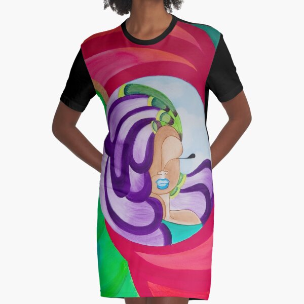 VICTORIA PEACOCK Graphic T-Shirt Dress