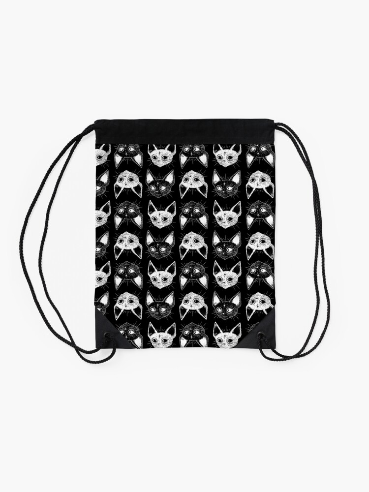 Thumbnail 2 of 3, Drawstring Bag, Kittens designed and sold by lOll3.