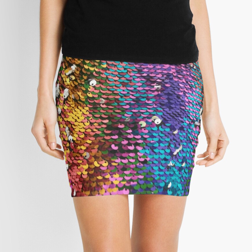 Photographic Image of Multi-colored Sequins Leggings for Sale by  CrazyCraftLady