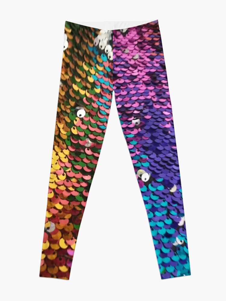 Photographic Image of Multi-colored Sequins | Leggings