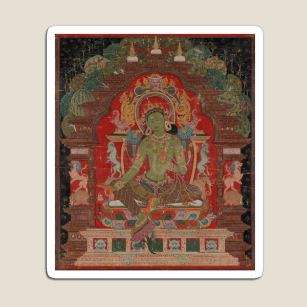 Green Tara (Khadiravani) is usually associated with protection from fear and the eight obscurations: pride, ignorance, hatred and anger,  jealousy, bandits and thieves and so on.  Magnet