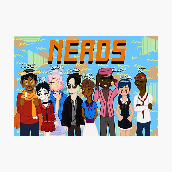 Nerds - Grunge Photographic Print