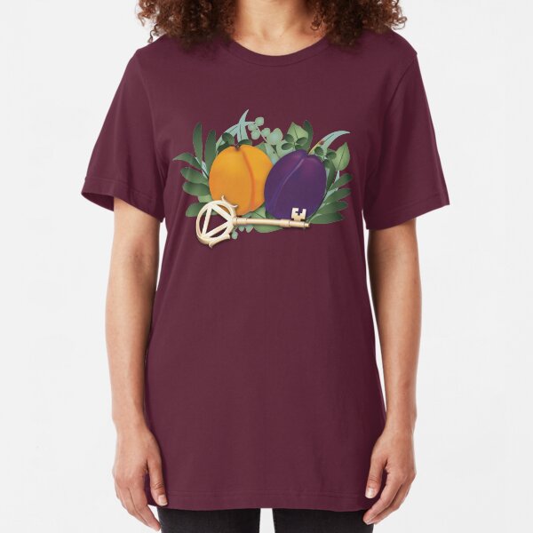 Peaches and Plums Slim Fit T-Shirt