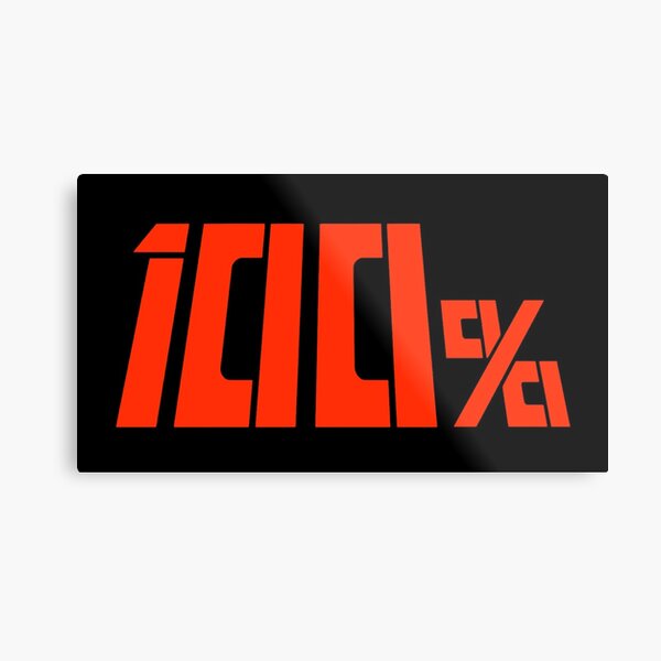 100% Mob Psycho 100 Metal Print