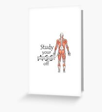 Tarjeta de felicitación Estudia tu Gluteus Maximus Off