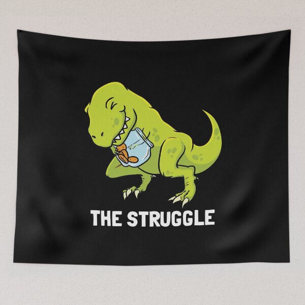 Item preview, T-Rex Cookie Jar The Struggle designed and sold by designeclipse.