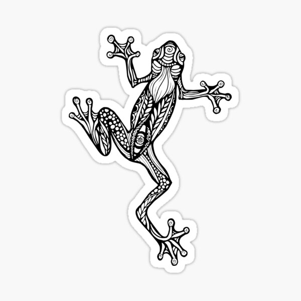 Psychedelic Frog Sticker #1-STKR-PSYF1