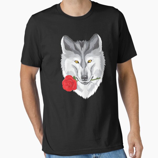 Artikel-Vorschau von Wolf mit Rose, designt und verkauft von designeclipse.