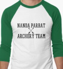 Nanda Parbat Archery Team Blk Baseball ¾ Sleeve T-Shirt