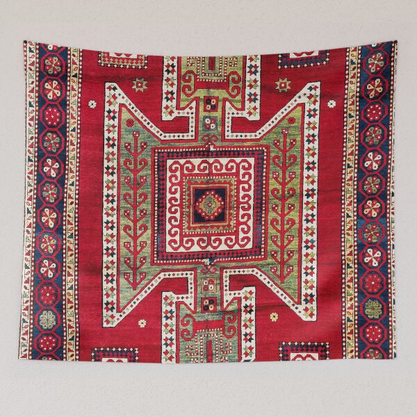 Item preview, Sevan Kazak Southwest Caucasus Rug designed and sold by Vicky Brago-Mitchell®.