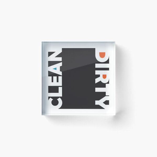 Item preview, clean and dirty designed and sold by close-up.biz.