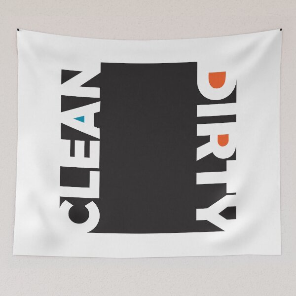 Item preview, clean and dirty designed and sold by close-up.biz.
