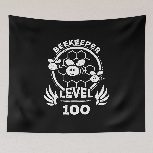 Item preview, Level 100 Beekeeper Beekeeping Fan Gift designed and sold by oberdoofus.