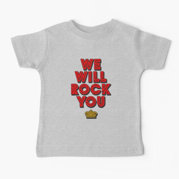 WE WILL ROCK YOU, popart colors digital ART by Iona Art Digital Baby T-Shirt