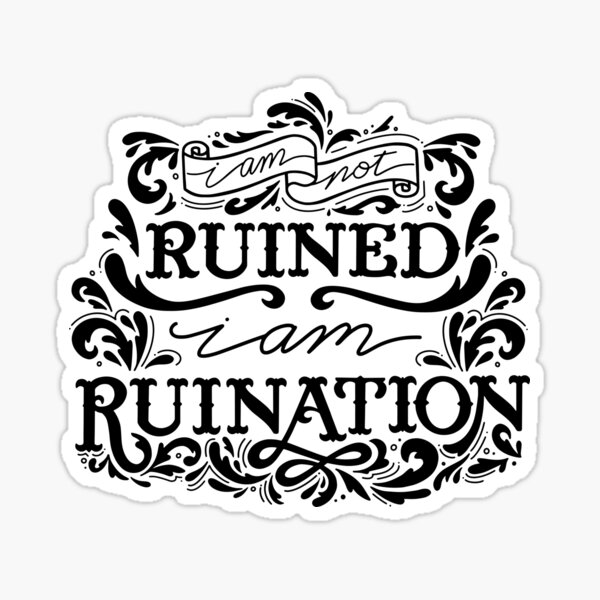 Grishaverse Genya Ruined Ruination Sticker