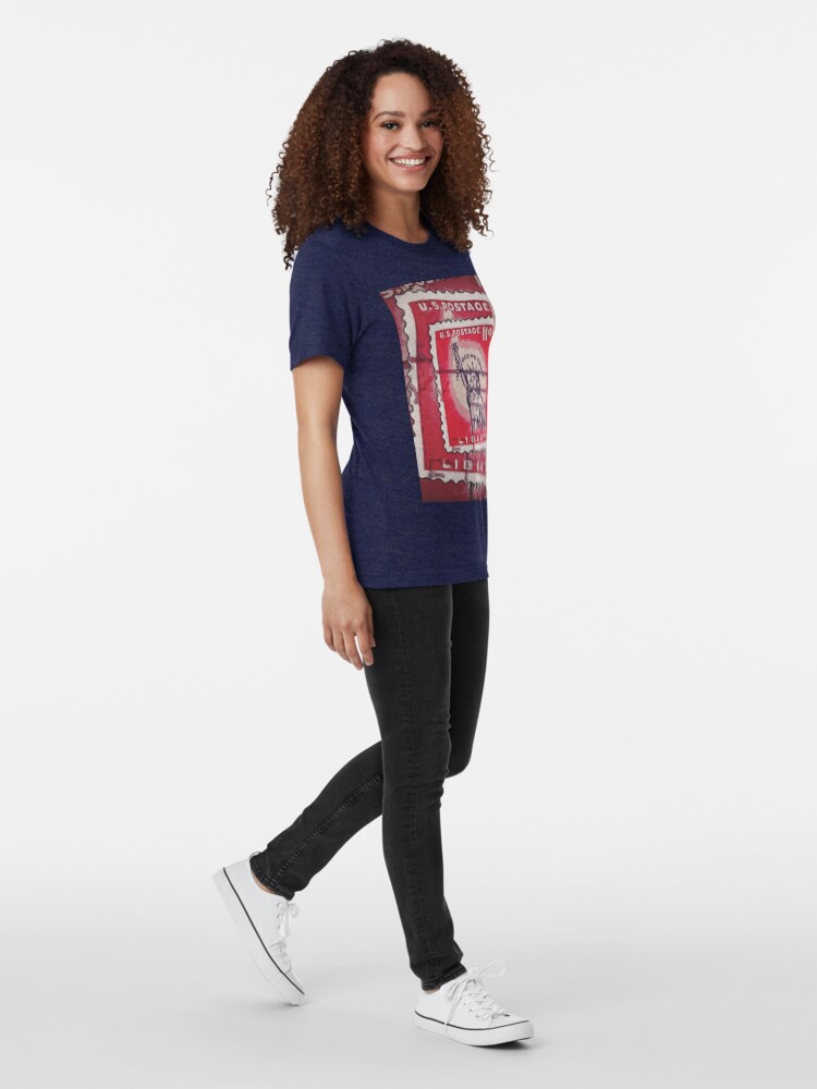 Alternate view of Stamp of Liberty Tri-blend T-Shirt