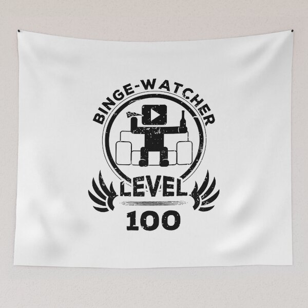 Item preview, Level 100 Binge Watcher TV Fan Gift designed and sold by oberdoofus.