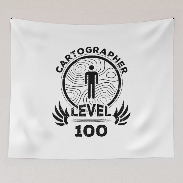 Item preview, Level 100 Cartographer Mapmaker Gift designed and sold by oberdoofus.