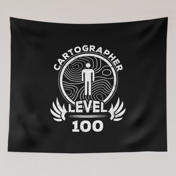 Item preview, Level 100 Cartographer Mapmaker Gift designed and sold by oberdoofus.