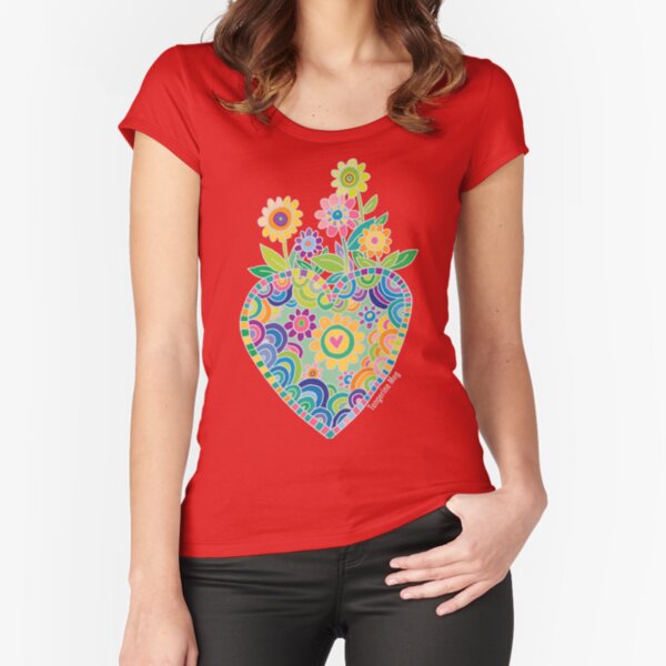 Blooming Heart 2019 Fitted Scoop T-Shirt